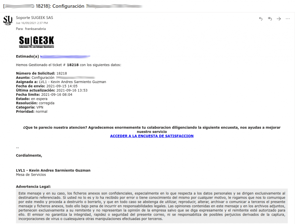 ServicedesK Notificaciones ServicedesK Notificaciones